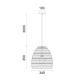 Buy the Coup Rattan Ellipse Pendant Light Pendant Lighting online from Decor Lighting