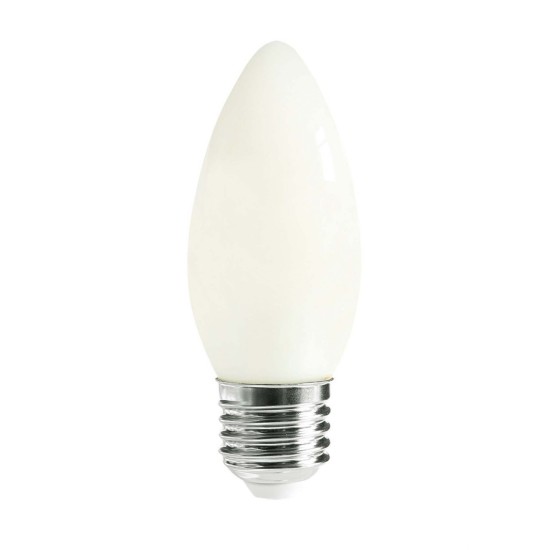 Buy the CANDLE LED FILAMENT DIMMABLE FROSTED 4 WATT  Globes online from Decor Lighting