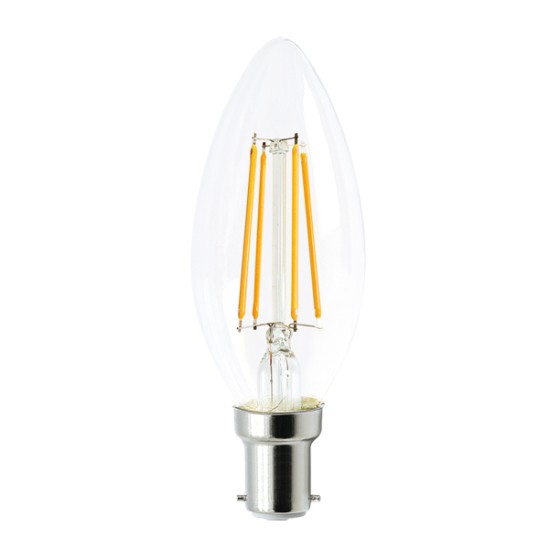 Buy the CANDLE LED FILAMENT DIMMABLE GLOBE 4 WATT 2700K SMALL BASE Globes online from Decor Lighting