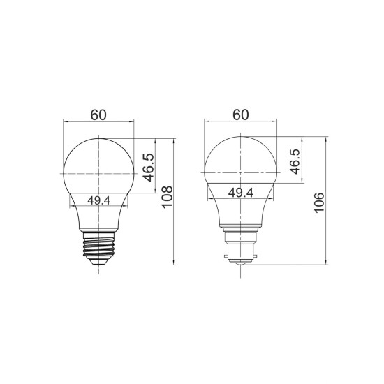 Buy the SMTGLS LED Smart Dimmable Tri-CCT-RGB GLS Globe 10Watt Globes online from Decor Lighting