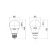 Buy the SMTGLS LED Smart Dimmable Tri-CCT-RGB GLS Globe 10Watt Globes online from Decor Lighting