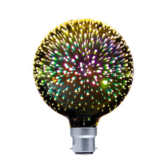 Buy the SPECTRA LED FIREWORKS EFFECT DECORATIVE GLOBE G125 online from Decor Lighting