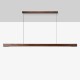 Buy the LED Linear Batten Pendant - Walnut 1200mm Pendant Lighting online from Decor Lighting