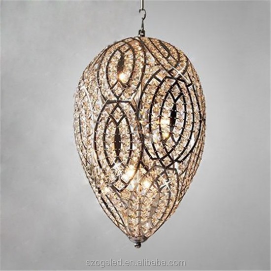 Buy the Crystal Drops 3 Pendant Chandeliers online from Decor Lighting