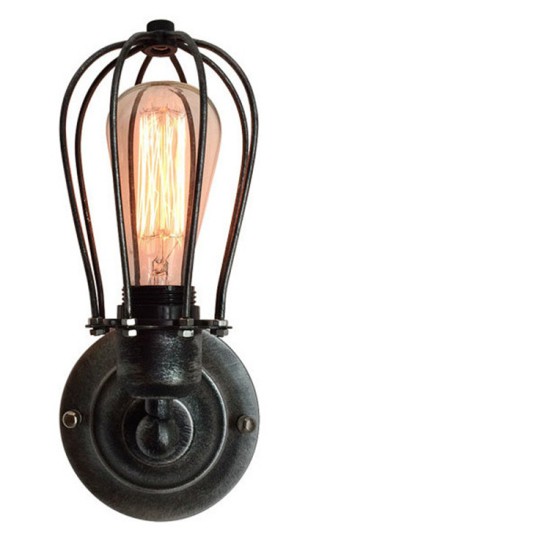 Buy the Cage wall lamp - Black Wall Lights online from Decor Lighting
