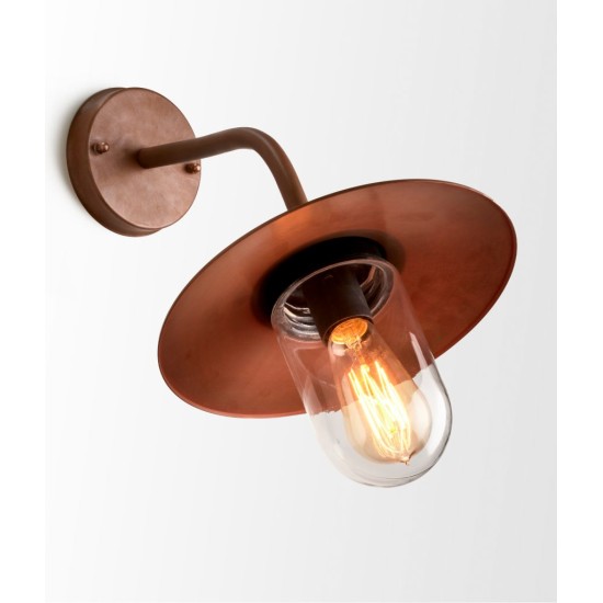 Buy the DEKSEL01 AGED COPPER EXTERIOR WALL LIGHT Outdoor Lighting online from Decor Lighting