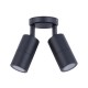 Buy the Exterior GU10 Wall Mounted Spot-Double-Black Outdoor Lighting online from Decor Lighting