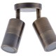 Buy the Exterior GU10 Wall Mounted Spot-Double-Brass Outdoor Lighting online from Decor Lighting