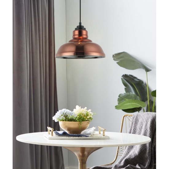 Buy the LAMINA Copper Coloured Glass Pendant Light Pendant Lighting online from Decor Lighting