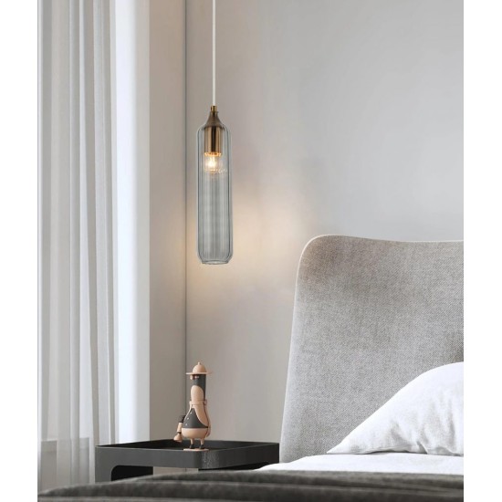Buy the Manga Glass cylinder Pendant Light Pendant Lighting online from Decor Lighting