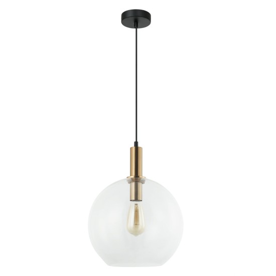 Buy the Patera 1-3 Glass Pendant with Bronze highlights  Lighting online from Decor Lighting