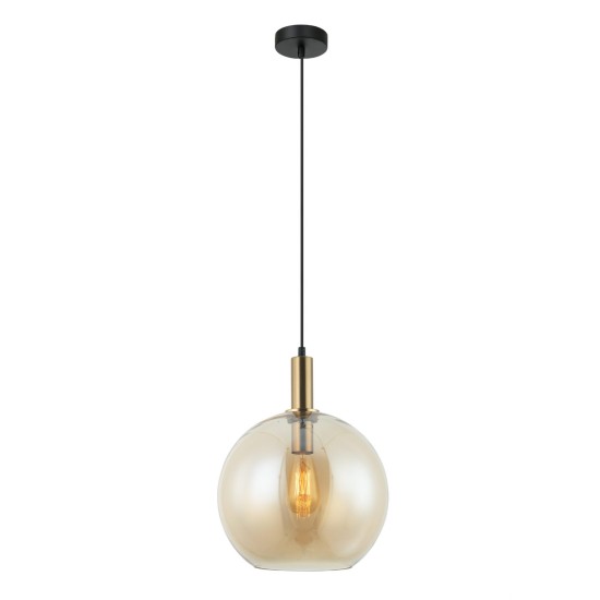 Buy the Patera 1-3 Glass Pendant with Bronze highlights  Lighting online from Decor Lighting