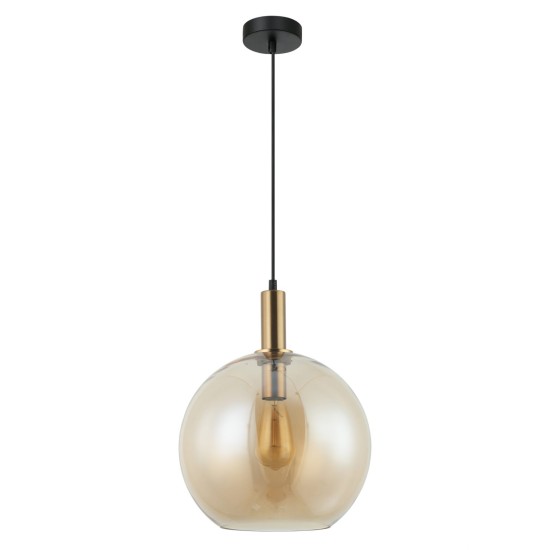 Buy the Patera 1-3 Glass Pendant with Bronze highlights  Lighting online from Decor Lighting