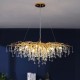 Buy the Round Crystal Drop Chandelier Chandeliers online from Decor Lighting