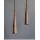 Buy the Wooden LED Stretched Cone Pendant - Walnut Pendant Lighting online from Decor Lighting