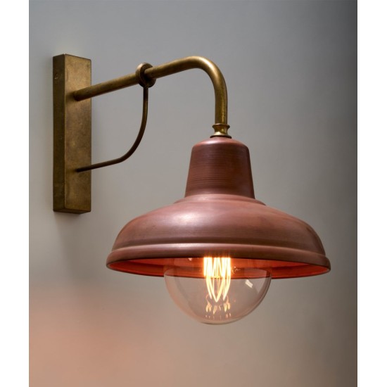 Buy the DEKSEL02 AGED COPPER INTERIOR WALL LIGHT Wall Lights online from Decor Lighting
