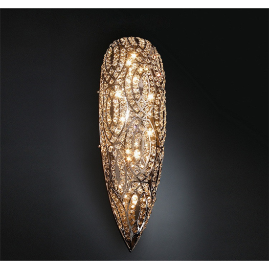 Buy the Crystal Wall Light - Gold Chandeliers online from Decor Lighting